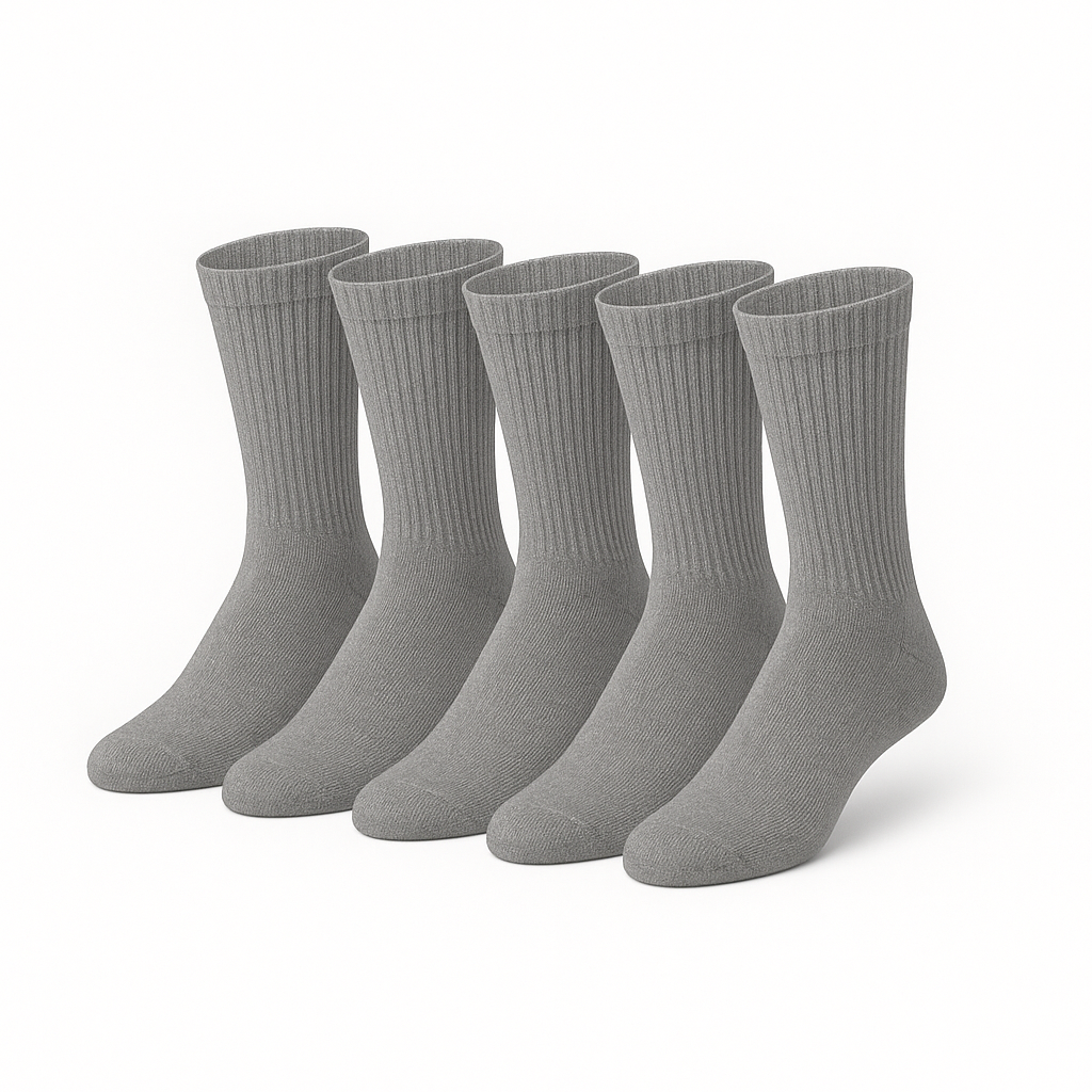 Youclo Gray Crew Sock,6 Packs Cherry Scent