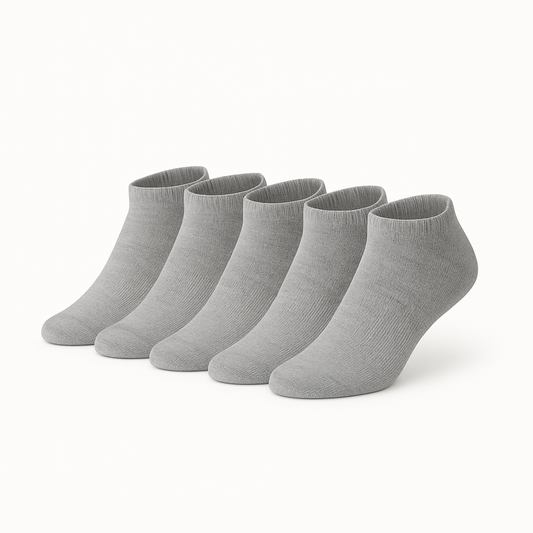 Gray Ankle Socks,6 Packs Cherry Scent