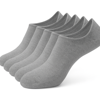Youclo Gray No Show Socks,6 Packs Grape Scent