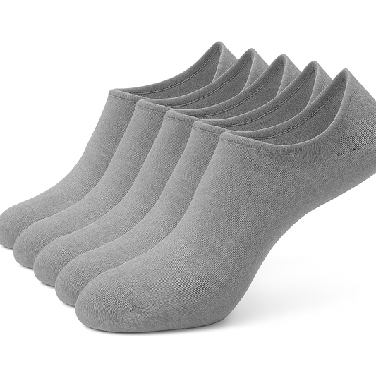 Youclo Gray No Show Socks,6 Packs Cherry Scent