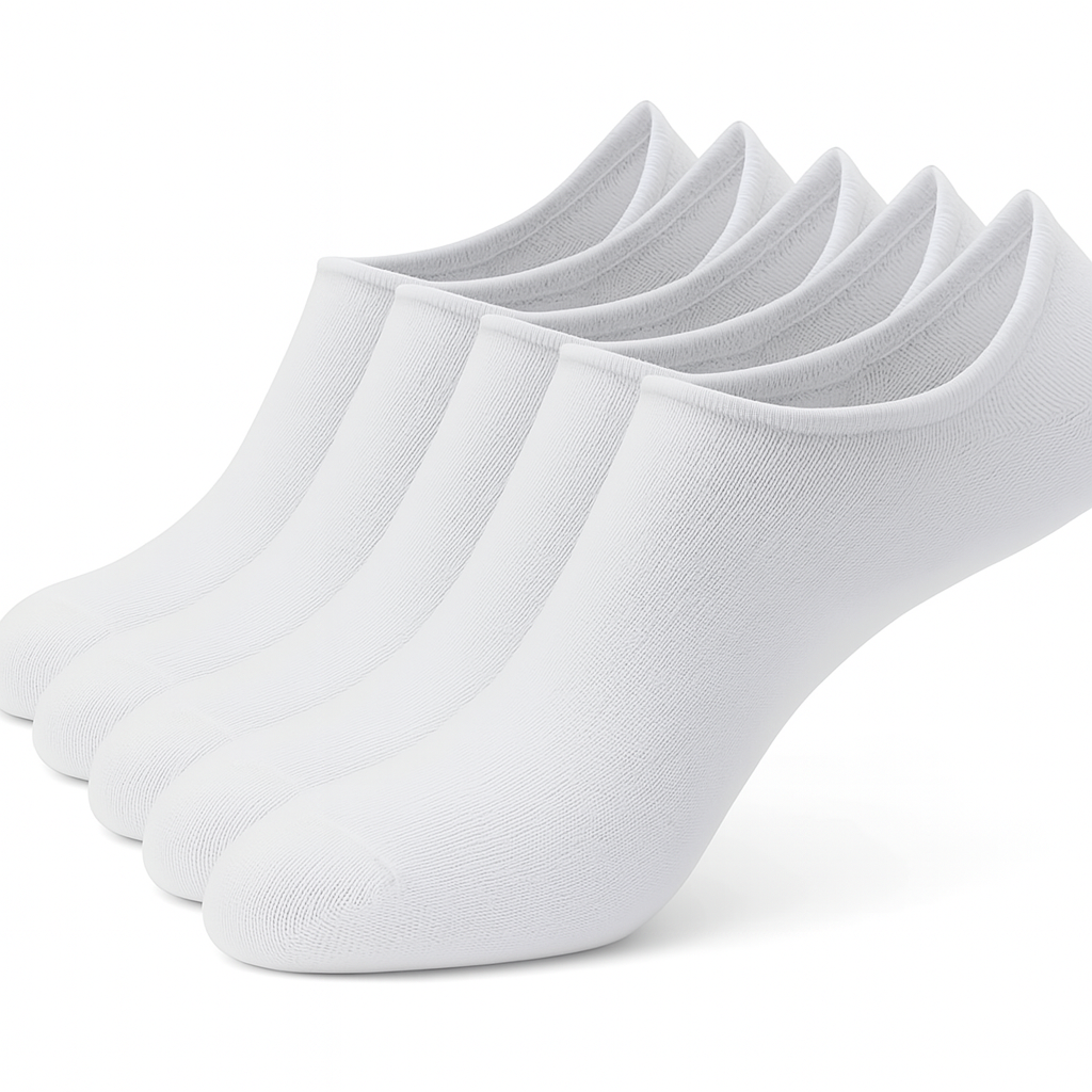 Youclo Men's Athletic Socks, White No Show Socks,(6 Packs) Cherry Scent