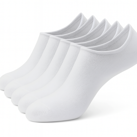 Youclo Men's Athletic Socks, White No Show Socks,(6 Packs) Cherry Scent