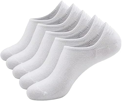 Gray No Show Socks,6 Packs Cherry Scent