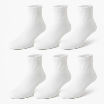 Youclo White Quater Socks,6 Packs Cherry Scent