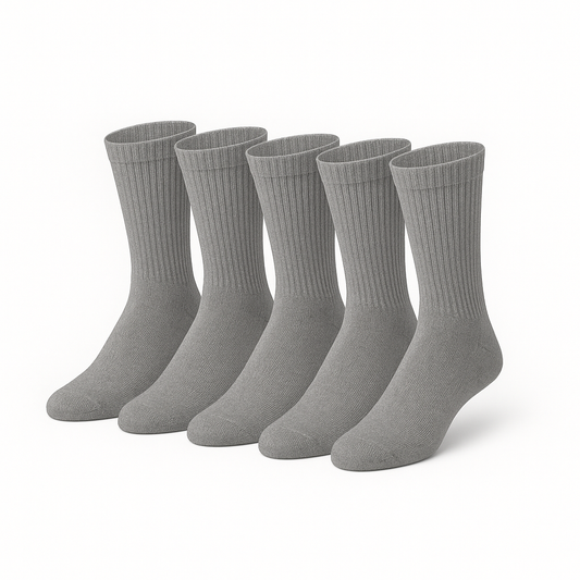 Gray Crew Sock,6 Packs Cherry Scent